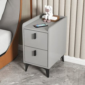 超窄小型床頭櫃 簡約現代家用臥室迷你輕奢床邊窄櫃30*40*50cm