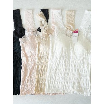 杯罩一體式云朵純棉女士文胸背心新款日系內衣內搭打底衫N50