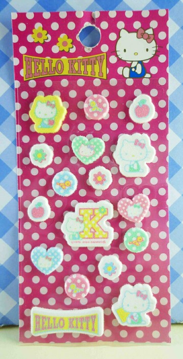 【震撼精品百貨】Hello Kitty 凱蒂貓 KITTY立體貼紙-粉點 震撼日式精品百貨