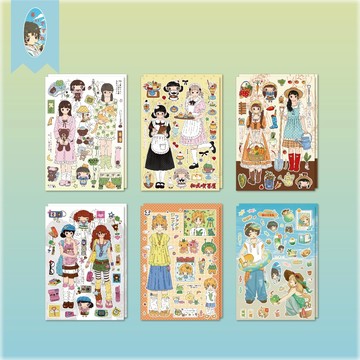 ❤NANI❤✨24H台灣🇹🇼出貨✨【辣子星】千禧少女 系列貼紙 日系古早風 可愛貼紙 漫畫風高級感咕卡貼紙