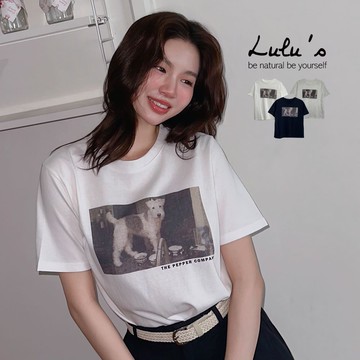 出清49折/狗狗照片T恤３色【A01250373】