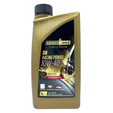 GERMAN GOLD 德國金牌 RACING POWER 4T 10W40 高性能機車機油  1公升 半合成機油  1瓶