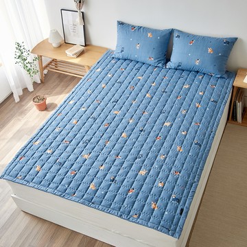 LaMonte 小狗圖案超細纖維墊 藍色  (150 x 200cm)