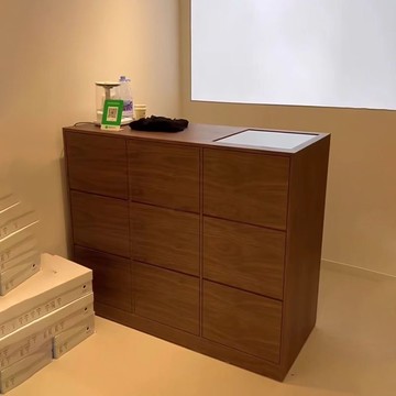 免運/開立發票 服裝店收銀臺復古吧臺女裝小型柜臺簡約理發店咖啡館前臺接待 快速出貨