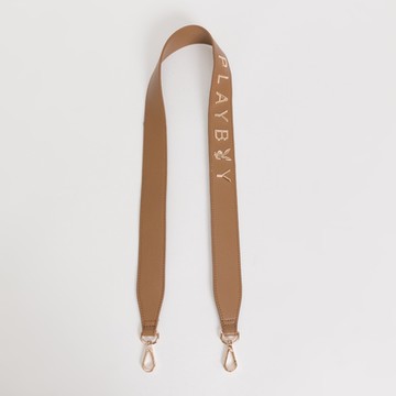 PLAYBOY - 五金字母寬版背帶 PLAYBOY背帶系列 - 卡其色