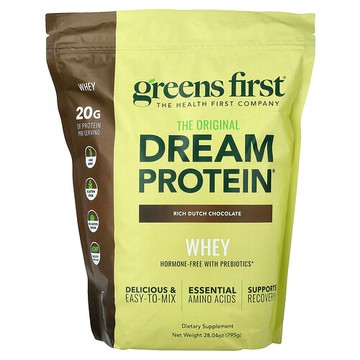 Greens First, Dream Protein™ 乳清，醇厚荷蘭巧克力味，28.04 盎司（795 克）