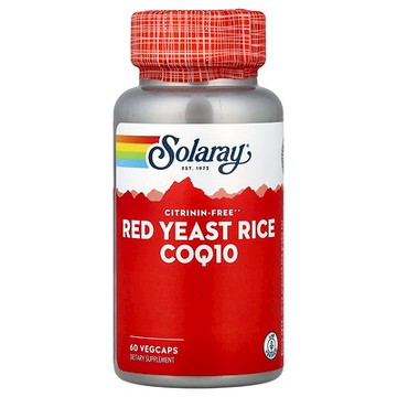 Solaray, 紅麴米輔酶 Q10，60 粒素食膠囊