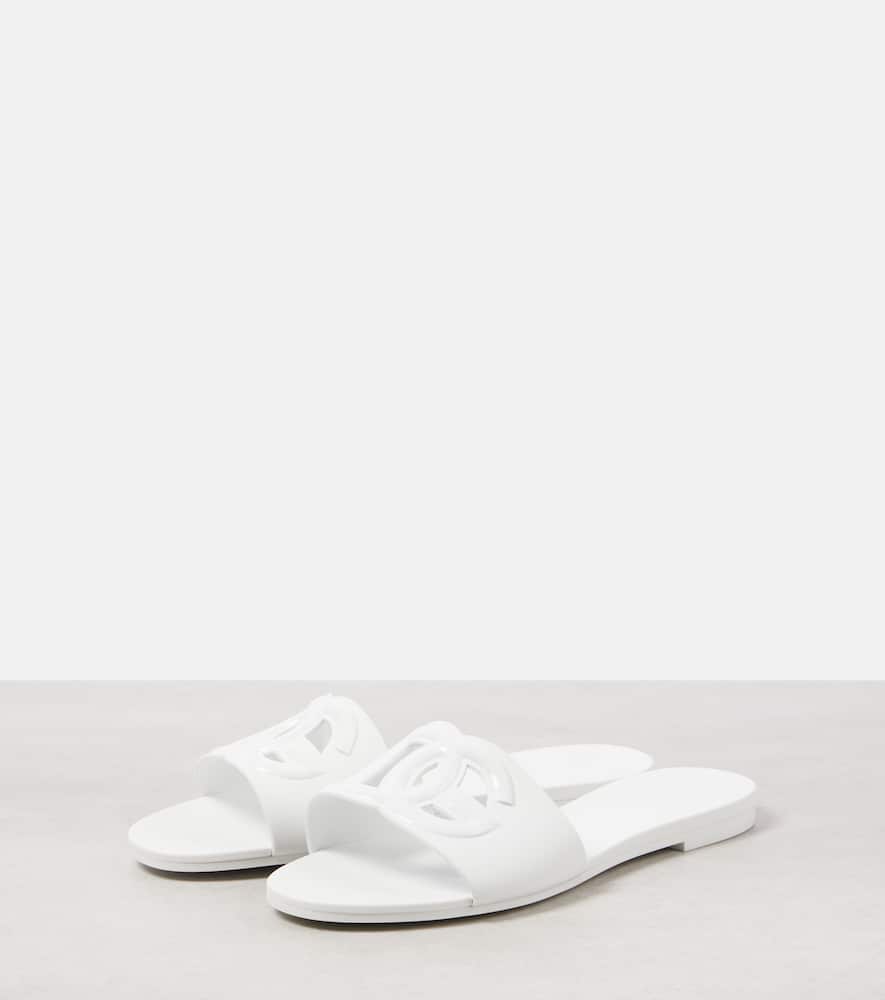 Dolce & Gabbana DG cutout rubber slides