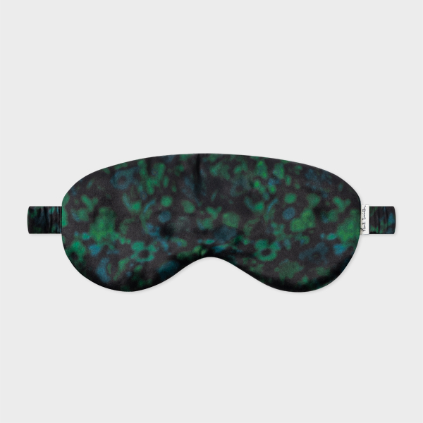 Black Silk 'Floral Twilight' Eye Mask