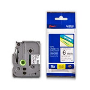 JP 兄弟牌 BROTHER 透明底黑字 9mmx8M 標準黏性護貝標籤帶/ 包 TZe-121｜領券最高折$220