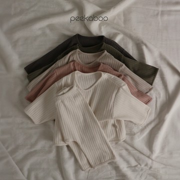 Peekaboo Friends羅紋兒童套裝【現貨+預購】寶寶套裝 男童套裝 女童套裝 兒童長褲 兒童衣服 韓國童裝
