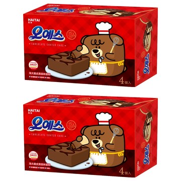 HAITAI 海太 脆皮黑森林蛋糕 外層巧克力脆皮口感酥脆 內層巧克力夾心香濃滑順 蛋糕體柔軟綿密  120g  2盒