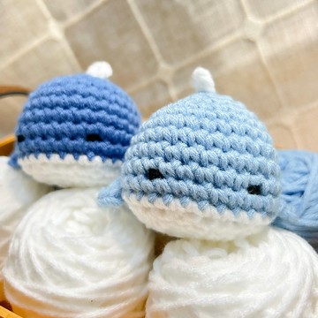 【DIY材料包】愛睡小鯨魚鉤織材料包 (M size)