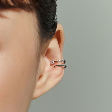 雙圈小鑽．耳骨夾