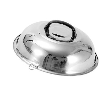 不銹鋼加厚炒鍋高蓋特大鍋蓋傳統家用蓋子鍋蓋加高鼎蓋通用蒸鍋蓋