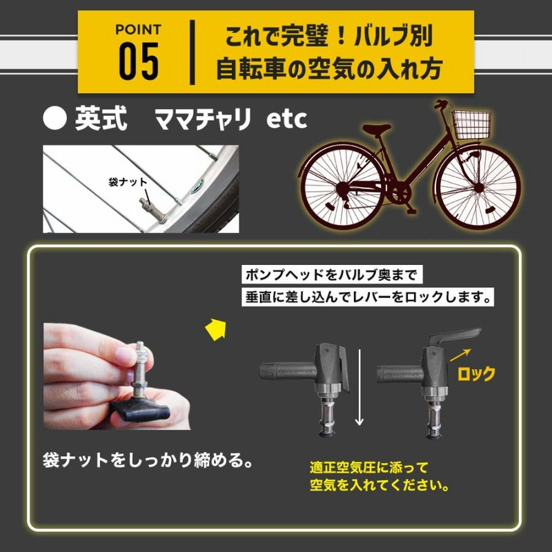 空気入れ 自転車 クロスバイク ロードバイク 自転車空気入れ 仏式 ロードバイク用空気入れ ロードバイク空気入れ くうき入れ フランス式  samuriding SIG-FP006 | LINEブランドカタログ