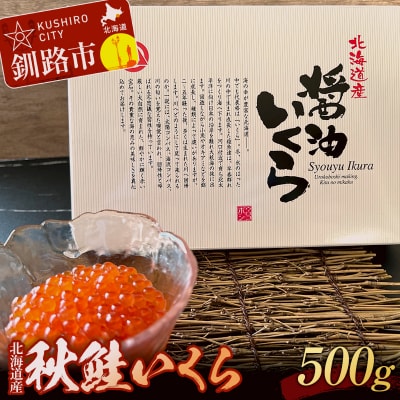 秋鮭いくら(醤油味)500g ふるさと納税 いくら F4F-0322