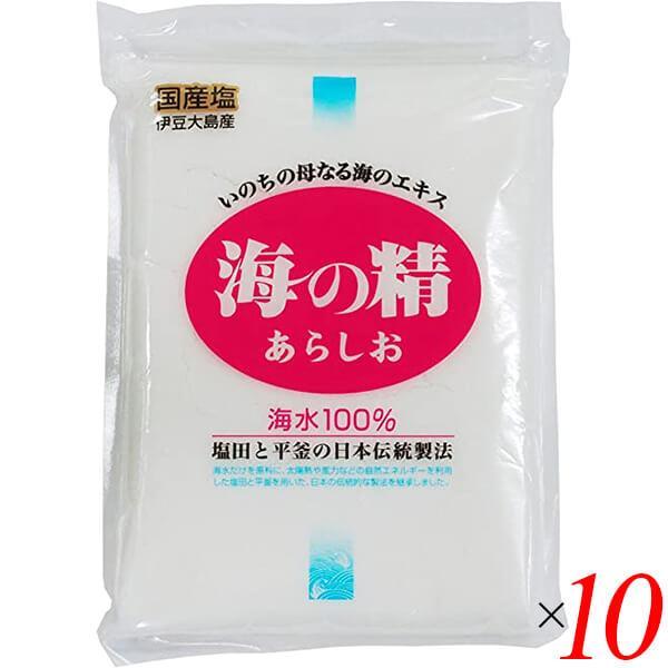 塩 国産 海塩 海の精・あらしお 240g 10個セット 送料無料