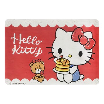Sanrio 三麗鷗 HELLO KITTY刮泥地墊  甜甜鬆餅 紅色  1個  40x60x0.5cm