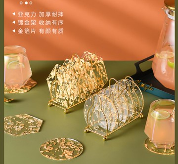 漫時光杯墊隔熱墊ins風家用茶杯墊水杯桌墊防燙茶壺墊北歐創意【摩可美家】