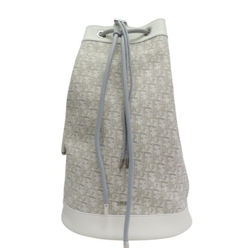 【二手名牌BRAND OFF】Dior 迪奧 白色 緹花帆布 後背包