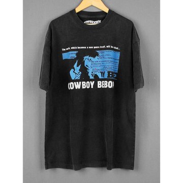 星際牛仔短袖Cowboy Bebop純棉美式休閑寬松動漫夏季男女水洗T恤
