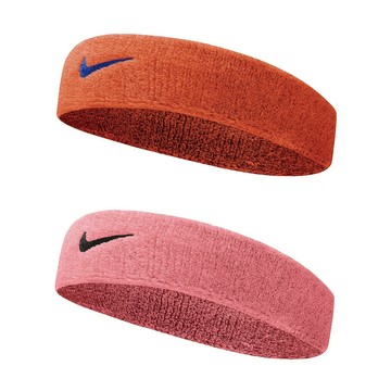 Nike 頭帶 Nike Swoosh Headband 運動頭帶 訓練頭帶 頭戴 運動 吸汗 透氣 舒適 橘色 粉紅色