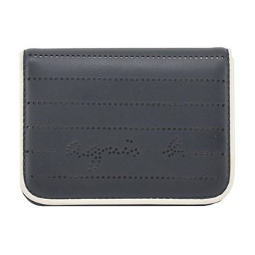 agnes b.點點LOGO名片夾(黑)