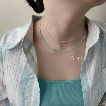 An:Sr—「夏日☀️多巴胺 彩珠項鍊」小清新 珠珠 彩珠 串珠 項鍊 飾品
