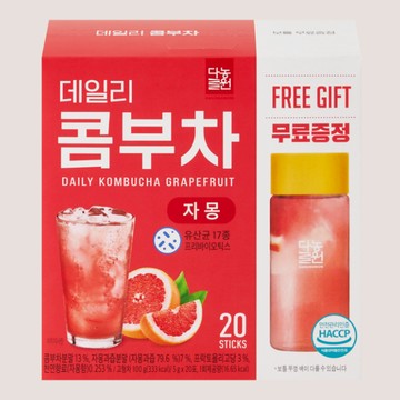 [快速出貨] 韓國 Danongwon 乳酸菌康普茶#西柚 5g*20ea+瓶子