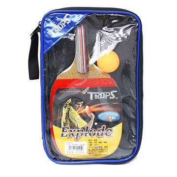 特波士TROPS正手柄五夾反膠桌拍/44112/正板