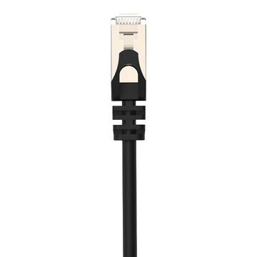 POLYWELL 寶利威爾 CAT6A 高速網路線 10Gbps RJ45 福祿克認證 PW15-W58-P005  0.5m  黑色  1條
