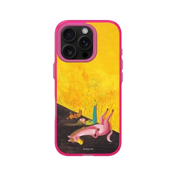 iPhone 16 Pro Clear 粉漾桃 - 幾米 Jimmy Liao - 我的錯都是大人的錯-塗鴉