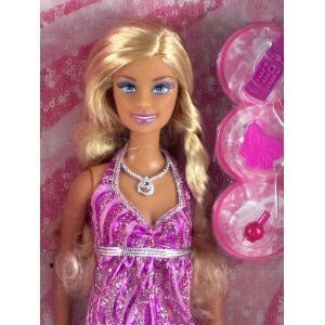 Barbie(バービー) with Shimmering Pink Purple Dress, purse and cell