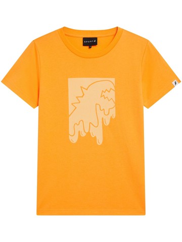 SPORT b. by agnès b. - Dino-print cotton T-shirt - women - Cotton - 3 - Yellow