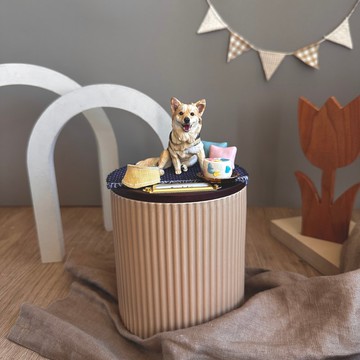 【客製全身寵物】月落屋 寵物紀念罐 骨灰罐 XL號【中大型犬適用