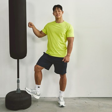 XXMX EASY 舒適寬鬆網眼短褲｜深灰 Dark Gray 다크그레이｜XMMSH03J2