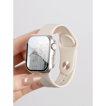 《台灣出貨》適用 APPLE WATCH PC+玻璃貼 殼膜一體 全包殼 保護殼 防摔殼 44 46mm S11 S10