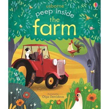 《出清》Usborne Peep Inside the Farm 硬頁翻翻書(農場玩躲貓貓)【南風百貨】
