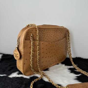 Chanel 香奈兒 CC 鴕鳥皮 肩背包