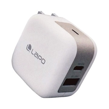 LaPO 30W氮化鎵2口極速充電器 Lch30  白色  1個