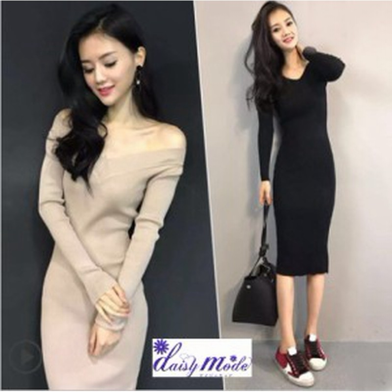 ニットスリムワンピース 秋冬 シンプル ニットワンピース ニット レディース ワンピース 長袖 ｖネック タイトワンピース 大人 上品 通販 Lineポイント最大1 0 Get Lineショッピング