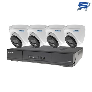 昌運監視器 avtech陞泰組合 dgh1103bx-u1主機+dgm5203svt攝影機*4