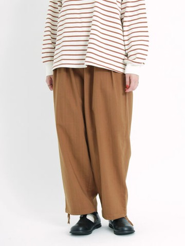 褲管抽繩鬆緊腰幫帶設計長褲(FL34L0F0580) - Samansa Mos2