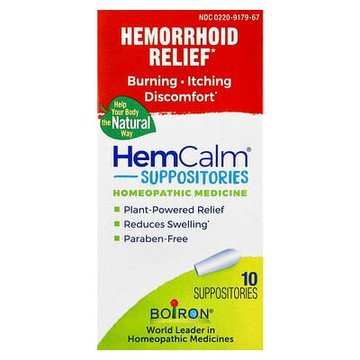 Boiron, HemCalm® 栓劑，肛痣緩解劑，10 粒