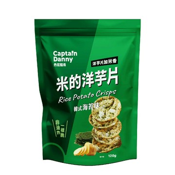 丹尼船長 米的洋芋片-韓式海苔味120公克/包