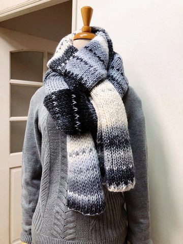 ChiChi手作-森林系簡單風-毛線脖圍