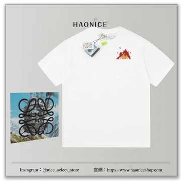 【NICE 歐美日韓代購】24SS新款西班牙精品 Loewe X 霍爾的移動城堡 刺繡logo短袖 卡西法 宮崎駿
