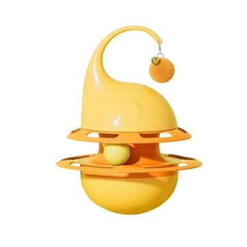 貓玩具 不倒翁益智覓食球 貓咪玩具