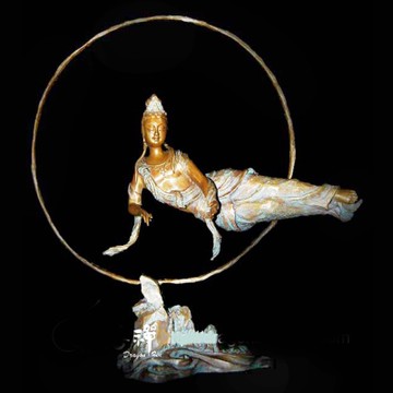 (子問) 限量原作銅雕~拂曉 (觀世音菩薩)